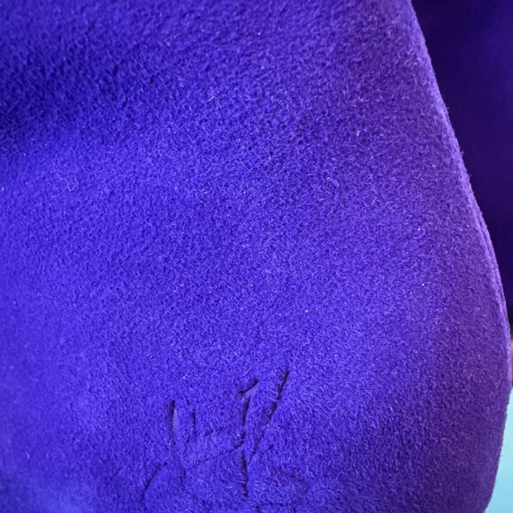 John Fluevog Powerhouse Jyoti Zip-Up Ankle Boots with Heel Sz 9 Royal Blue - Picture 6 of 14